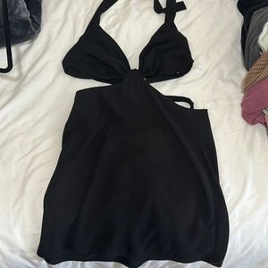 Black Backless Dress